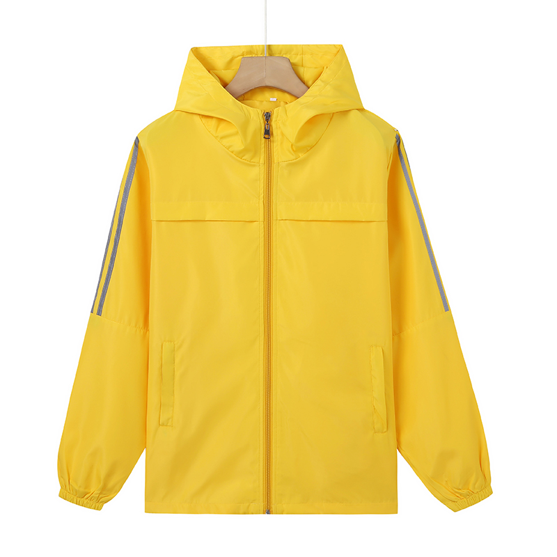 風衣定制，250g75D記憶復合布運動反光風衣wj1-952