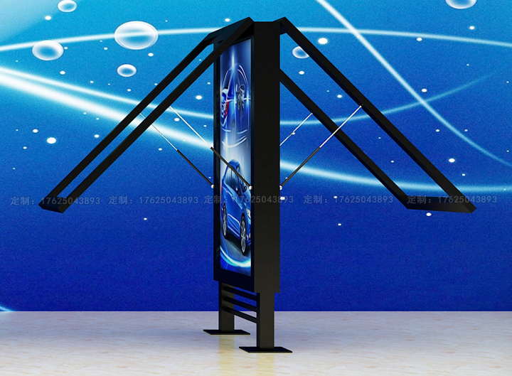 太陽能燈箱十（可加滾動(dòng)畫面系統(tǒng)）